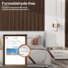 8-Pack WPC Slat Wall Panels, 96 x 6 in Decorative Acoustic Slats 3D Wall Panels, Water-Proof and Easy Installation, Dark Walnut