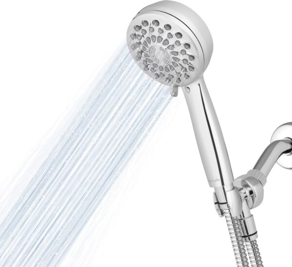 Waterpik High Pressure Hand Held Shower Head With Hose, PowerPulse Massage 7-Mode, Chrome XPB-763ME