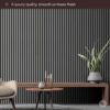 WVH Slatpanel Matte Gray Veneer – Acoustic 3D Textured Wood Panels for Walls & Ceilings | Decorative Panels for Homes, Offices & Studios | 2 x-94.49” x 12.8” | Veneer, MDF, Felt