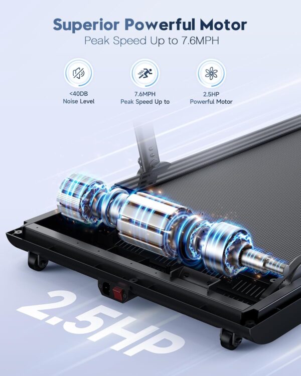 YOSUDA Walking Pad Treadmills -Under Desk Treadmills for Home/Office 265LBS Weight Capacity & Bluetooth Speaker