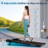 Walking Pad Treadmill Under Desk Treadmill,Walking Pad Treadmills for Home Portable Treadmill with Remote Control,2.5HP Brushless Motorized Walking Treadmill,2 in 1 Treadmill for Home Office