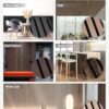 Wood Panels for Wall, Time-Saving Installation, Versatile Wood Slat Wall Decor, Enhanced Acoustic & Sound Proof Fluted Design for Home & Office, 2 Pcs White Oak, 47.2x23.6 Inch