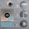 Shower Valve with Digital Temperature Display, Solid Brass Shower Diverter Valve Kit - Concealed In-wall Mounting Shower Body Jets Individual Control Diverter, Brushed Nickel