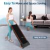Walking Pad Treadmill Under Desk Treadmill,Walking Pad Treadmills for Home Portable Treadmill with Remote Control,2.5HP Brushless Motorized Walking Treadmill,2 in 1 Treadmill for Home Office