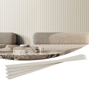 VEVOR Wood Slat Acoustic Panels, 8 PCS 96 x 6 inch, WPC Accent Wooden Wall Panels for Modern Interior Wall, Faux Wood Wall Board Panels for Stylish Decor and Noise Reduction, Matte White