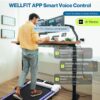COZYINN 10% Incline Walking Pad - 2.5HP 7.6MPH 340+lb Capacity Treadmills for Home, Portable Foldable Adjustable Incline Treadmill with 41 * 16inch Wide Running Area, Mute Control, Works with KINOMAP