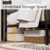 LIKIMIO Full Bed Frame, Storage Headboard with Charging Station, Solid and Stable, Noise Free, No Box Spring Needed, Easy Assembly
