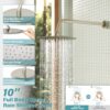 Gabrylly Bathtub Shower System, Shower Faucet Set with Tub Spout, High Pressure 10" Rain Shower head with Handheld Spray, Shower Fixtures with Pressure Balance Shower Valve, Brushed Nickel