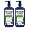 Dr Teal's Body Wash with Pure Epsom Salt, Relax & Relief with Eucalyptus & Spearmint, 24 fl oz (Pack of 2)
