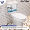 DeerValley Elongated Two-Piece Toilets for Bathrooms, ADA Height 17.5" Comfort Chair Height Toilet Bowl With Soft Close Seat, Dual Flush Toilet 1.1/1.6 GPF and MaP 1000g, 12” Rough in White Toilet