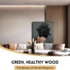 Wood Panels for Wall, 94.5"×11" Acoustic Wall Panels for Interior Decor, 3D Wood Slat Sound Absorbing Wooden Paneling for Living Room Bedroom, Walnut 2 Pack