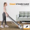 Walking Pad, 2.5HP Under Desk Treadmill for Home Office, 300 Lbs Capacity Portable Treadmill with Remote Control & LED Display, 2 in 1 Treadmill for Walking Jogging and Running