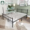 14 Inch Full Size Bed Frames with Headboard/Footboard, Under Bed Storage, Strong Metal Slats Support, No Box Spring Needed, Noise Free, Easy Assembly, Black