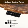 59" Reversiable L-Shaped Electric Standing Desk Adjustable Height Gaming Stand Up Corner Desk Sit Stand Home Office Computer Desk with Splice Board,Rustic Brown Top