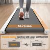 Walking Pad, 2.5HP Under Desk Treadmill for Home Office, 300 Lbs Capacity Portable Treadmill with Remote Control & LED Display, 2 in 1 Treadmill for Walking Jogging and Running