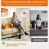 Casaottima 89 Inch Sofa Couch, Comfy Couches with Deep Seats, Modern Sofa Sets for Living Room, Soft Backrest, Thick Cushion, Wide Armrest, White