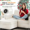 VINGLI 131.6"/108" Cream White Chenille Oversized Modular Sectional Sofa with Storage and USB Chargers, Comfy Sectional Sofa with 6 Seats, 6 Pieces Modern Couch Convertible Sleeper Bed for Living Room