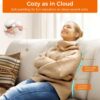 Casaottima 89 Inch Sofa Couch, Comfy Couches with Deep Seats, Modern Sofa Sets for Living Room, Soft Backrest, Thick Cushion, Wide Armrest, White