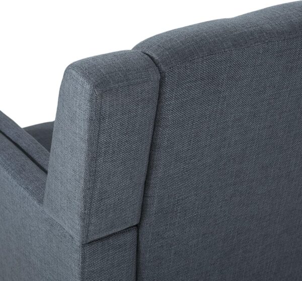 915M5Csu8NL._AC_SL1500_.jpg Christopher Knight Home Evelyn Mid Century Modern Fabric Arm Chair, Dark Gray, Walnut