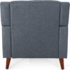91Q-wKNNZPL._AC_SL1500_.jpg Christopher Knight Home Evelyn Mid Century Modern Fabric Arm Chair, Dark Gray, Walnut