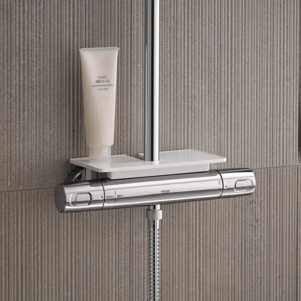 GROHE 26128002 Euphoria 260 Cooltouch Thermostatic Shower System, Starlight Chrome