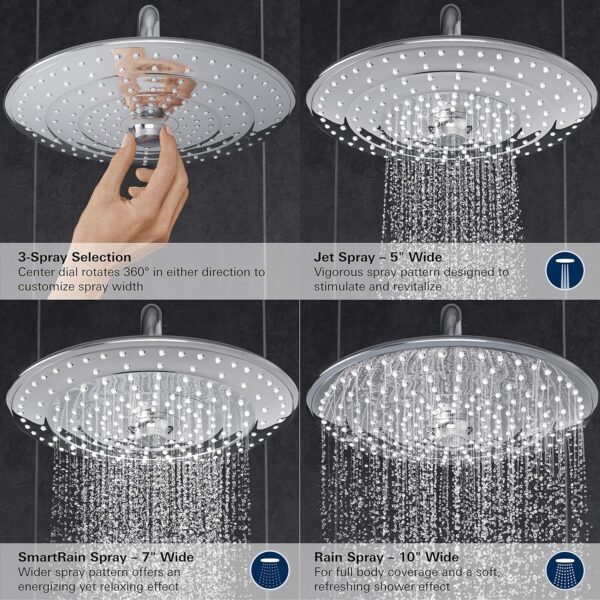 GROHE 26128002 Euphoria 260 Cooltouch Thermostatic Shower System, Starlight Chrome
