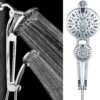 AquaDance High-Pressure 48-mode 3-way Shower Spa Combo with Adjustable 18" Extension Arm for Easy Reach & Mobility Enjoy Luxury 7" Rain & Handheld Shower Head Separately or Together-All-Chrome Finish