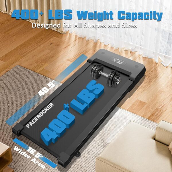 Walking Pad Treadmill with 9% 9-Level Auto Incline, 400+ lbs Capacity Under Desk Treadmills for Home, 10 Hiking Programs