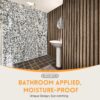 Wood Slat Wall Panel | 4 Pcs Acoustic Wall Panels 48" x 24.5" Wood Wall Panels 3D Sound Dampening Panels Wall Decoration - Walnut