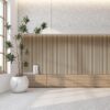 2-Pack Wood Panels for Wall - Acoustic Wood Slat Wall Panels, Soundproof Wooden Paneling for Interior Decor