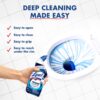 Lysol Toilet Bowl Cleaner, Max Strength Bathroom Cleaning Supplies, Toilet Bowl Cleaner Clinging Gel, Home Essential, Instant Stain Removal, Disinfecting and Deodorizing, Bleach Free, 24 oz (9 ct)