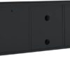 TV Stand Black 41.3"x13.8"x20.5" Steel and Glass,Modern TV Stand with Glass Doors and Adjustable Shelf for TVs up to 43 Inches Furniture for TV & Media, Entertainment Centers