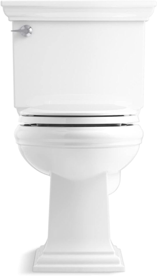 KOHLER Memoirs Stately Continuousclean St Two-Piece Round-Front Toilet, 1.28 Gpf