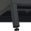 TV Stand Black 41.3"x13.8"x20.5" Steel and Glass,Modern TV Stand with Glass Doors and Adjustable Shelf for TVs up to 43 Inches Furniture for TV & Media, Entertainment Centers
