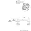 2 Handle Shower Faucet Set with Tub Spout Bathtub Shower Faucet Combo Set Shower System Complete Tub and Shower Trim Kit Brushed Nickel Wall Mounted Shower Fixtures