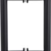 Shower Door Handle in Matte Black 6" Center to Center Mitered with Washers Back to Back, for Frameless Glass Shower Door, Stainless Steel, Easy to Install