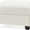 VanAcc Ottoman with Storage, Modern Sofa- Upholstered Ottoman, Comfy Sofa with Extra Deep Seats, Couch for Living Room Bedroom, Beige Chenille