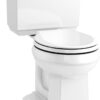 KOHLER Memoirs Stately Continuousclean St Two-Piece Round-Front Toilet, 1.28 Gpf