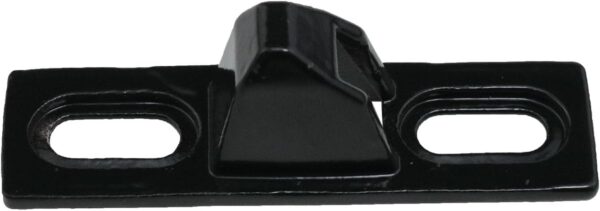 Stainless Steel Sliding Door Keepers Sliding Glass Lock Sliding Door Hardware Sliding Door Latch Replacement with Mounting Screws for All Kinds of Sliding Patio Doors (Black) 2PCS