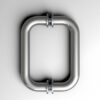 Shower Door Handle Back to Back Door Pull Handle for Sliding Glass Shower Door Stainless Steel Chrome Finish Tubular Sliding Door Handle 6 inch