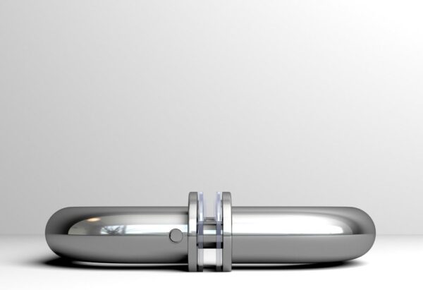Shower Door Handle Back to Back Door Pull Handle for Sliding Glass Shower Door Stainless Steel Chrome Finish Tubular Sliding Door Handle 6 inch