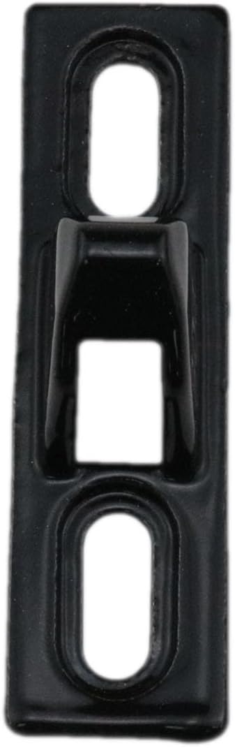Stainless Steel Sliding Door Keepers Sliding Glass Lock Sliding Door Hardware Sliding Door Latch Replacement with Mounting Screws for All Kinds of Sliding Patio Doors (Black) 2PCS