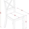 East West Furniture DLBO5-BLK-W 5 Piece Dinette Set for 4 Includes a Round Dining Room Table with Dropleaf and 4 Kitchen Dining Chairs, 42x42 Inch, Black