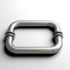 Shower Door Handle Back to Back Door Pull Handle for Sliding Glass Shower Door Stainless Steel Chrome Finish Tubular Sliding Door Handle 6 inch