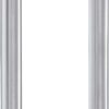 Ranbo Modern 8" C-Shaped Frameless Glass Shower Door Pull Handle, Brushed Nickel, Fits 8-12mm Glass & 35-55mm Wooden Doors