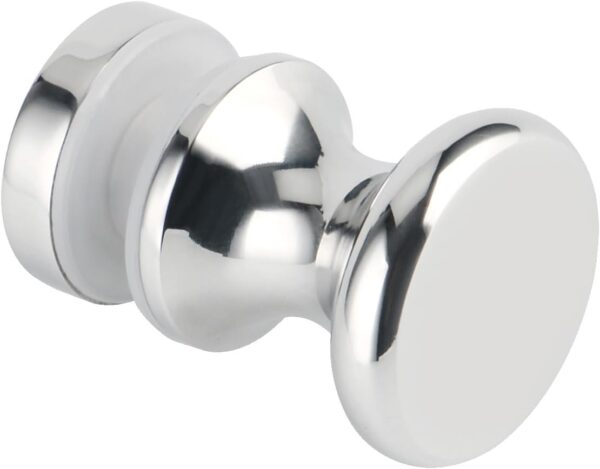 Alise Shower Glass Door Handle,Sliding Shower Doors Knob,Single Side Pull Hardware Replacement Parts for Glass Doors,Solid SUS304 Stainless Steel Knobs,Polished Chrome,XLS200DB-C