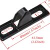 Stainless Steel Sliding Door Keepers Sliding Glass Lock Sliding Door Hardware Sliding Door Latch Replacement with Mounting Screws for All Kinds of Sliding Patio Doors (Black) 2PCS