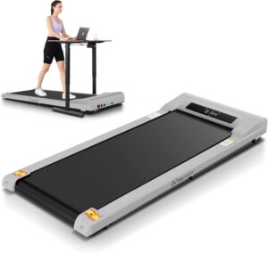 ANCHEER Walking Pad Under Desk Treadmill, 3 in 1 Portable Folding Treadmills for Home 300 lbs Weight Capacity, 2.5HP Quiet Compact Walking Jogging Running Machine with Remote Control and LED Display