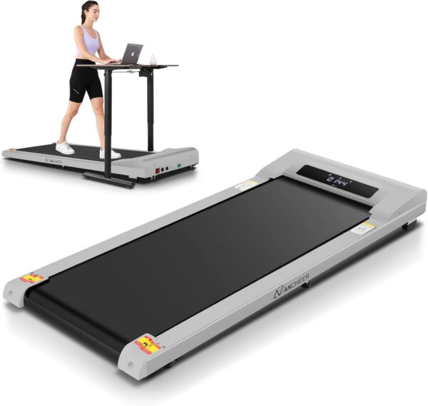 ANCHEER Walking Pad Under Desk Treadmill, 3 in 1 Portable Folding Treadmills for Home 300 lbs Weight Capacity, 2.5HP Quiet Compact Walking Jogging Running Machine with Remote Control and LED Display
