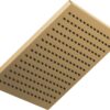 Delta -faucet Single-Spray Raincan Shower Head, Gold Shower Head, Rainfall Shower Head, Square Shower Head, 2.5 GPM Flow Rate, Lumicoat Champagne Bronze 52159-CZ-PR25